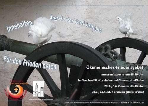 Tauben auf Kanone